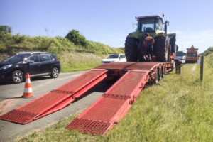 Dépannage d'un tracteur agricole