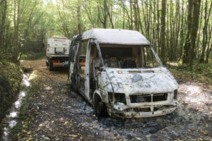 Extraction de véhicule incendié