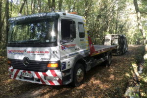 Extraction de véhicule incendié