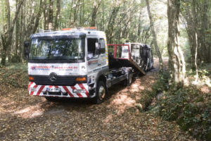 Extraction de véhicule incendié